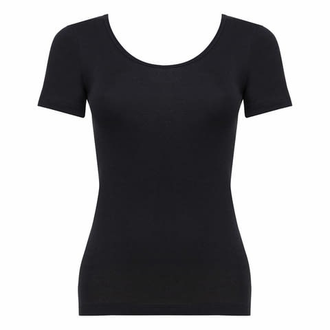 Playtex S, M, L, XL черна, бяла дамска 97% памучна тениска с къс ръкав дамски памучни блузи къси ръкави - снимка 6