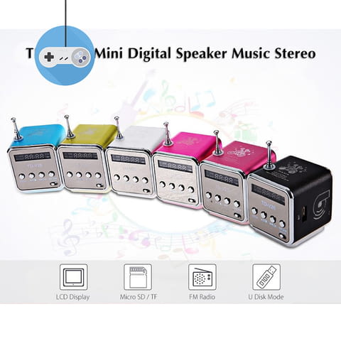 Мини високоговорител с вградено радио и МР3 плейър, city of Sofia | Players & Projectors - снимка 1