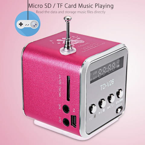 Мини високоговорител с вградено радио и МР3 плейър, city of Sofia | Players & Projectors - снимка 2