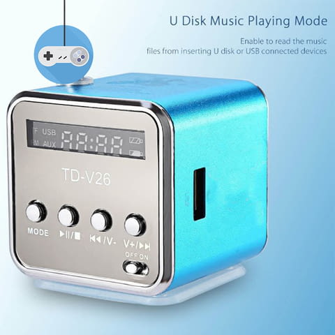 Мини високоговорител с вградено радио и МР3 плейър, city of Sofia | Players & Projectors - снимка 3