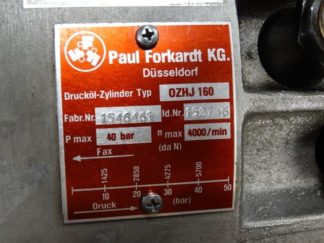 Хидрозатегач Forkardt OZHJ-160 - град Пловдив | Машини / Съоръжения - снимка 2