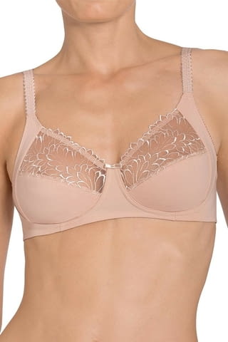 Triumph 75B, 85B, 75C, 80C, 85C, 90C, 80D, 90D телесен, бял памучен сутиен Триумф памучни сутиени - снимка 1