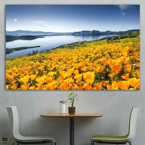 Картина пано за стена от 1 част - Пролет в жълто - HD-932-1