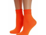 Philippe Matignon светлозелени, оранжеви, яркорозови къси плътни чорапи Филип Матинон цветни чорапи