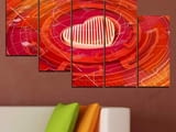 Декоративно пано за стена от 5 части - Лабиринтът на сърцето - HD-374