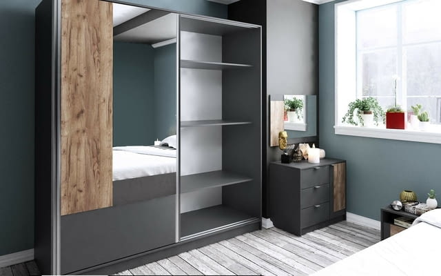 Спален комплект мебели Бруклин 160x200, ПДЧ - град София | Спални / Легла - снимка 2