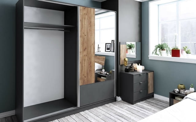 Спален комплект мебели Бруклин 160x200, ПДЧ - град София | Спални / Легла - снимка 3