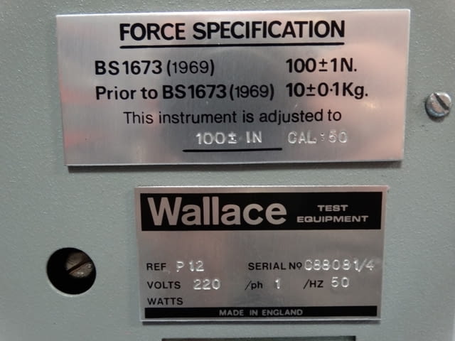 Уред за измерване на пластичност Wallace P12, city of Plovdiv | Industrial Equipment - снимка 9