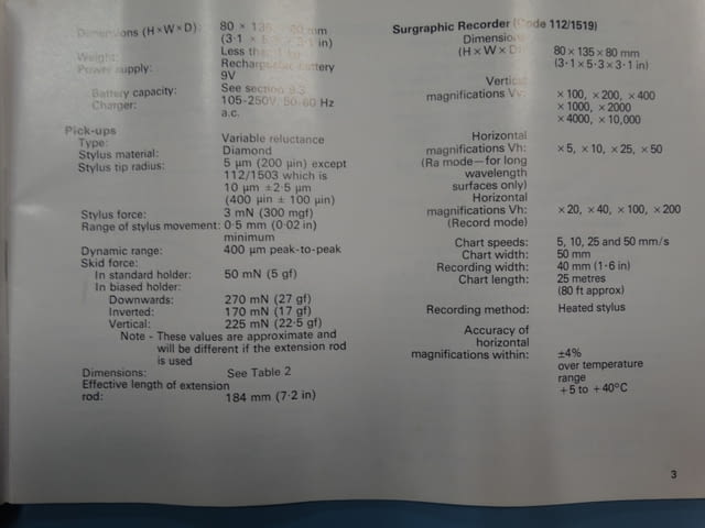 Грапавомер Taylor-Hobson Surtronic 3 Металургия, На дребно - град Пловдив | Промишлено Оборудване - снимка 10