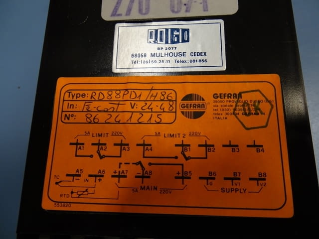 Температурен контролер GEFRAN RD88, PMT, град Пловдив | Промишлено Оборудване - снимка 2