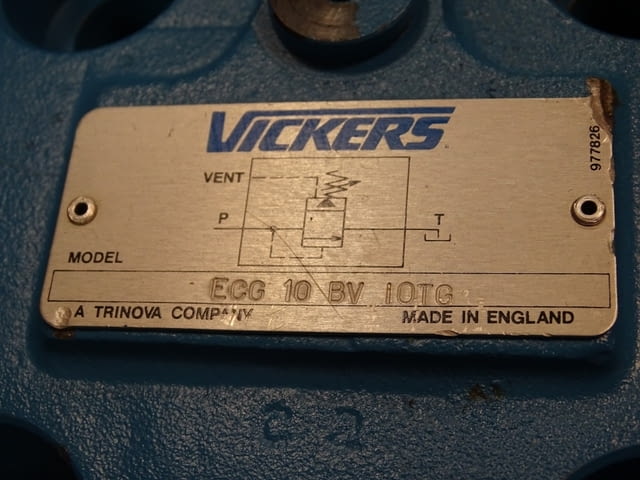 Вентил хидравличен Vickers ECG 10 BV 10TG, city of Plovdiv | Industrial Equipment - снимка 2