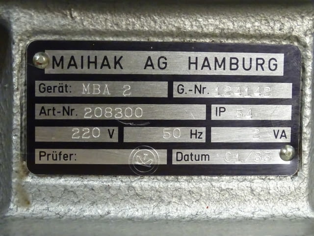 Нивосигнализатор Maihak AG Hamburg МВА 2, град Пловдив | Промишлено Оборудване - снимка 6