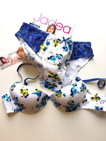 Jadea S, L сини памучни бикини с нормална талия дамско памучно бельо женска памучна бикина Жадея - снимка 1