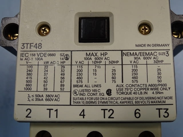 Контактор Siemens 3TF48, Siemens 3TB46, град Пловдив | Промишлено Оборудване - снимка 3