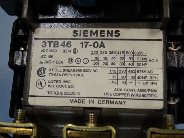 Контактор Siemens 3TF48, Siemens 3TB46, град Пловдив | Промишлено Оборудване - снимка 9