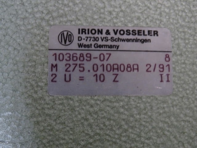 Брояч механичен IRION VOSSELER M275 - град Пловдив | Промишлено Оборудване - снимка 7