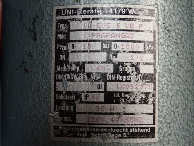 Магнет вентил UNI-Geräte 10-EVS 5 UE P, град Пловдив | Промишлено Оборудване - снимка 5