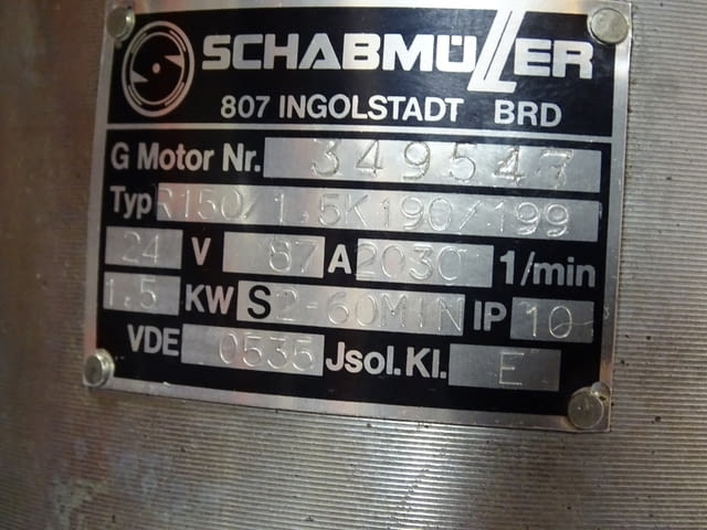Правотоков двигател SCHABMÜLLER 1.5 kW, град Пловдив | Промишлено Оборудване - снимка 6