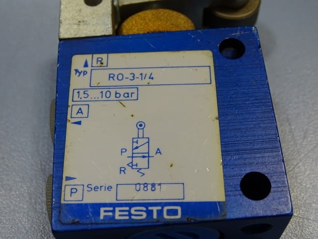 Пневматични крайни изключватели Festo RO-3-1/4, Festo GG-1/4, RS-3-1/8 - снимка 3