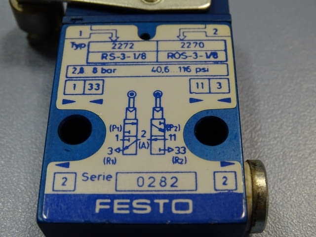 Пневматични крайни изключватели Festo RO-3-1/4, Festo GG-1/4, RS-3-1/8 - снимка 11
