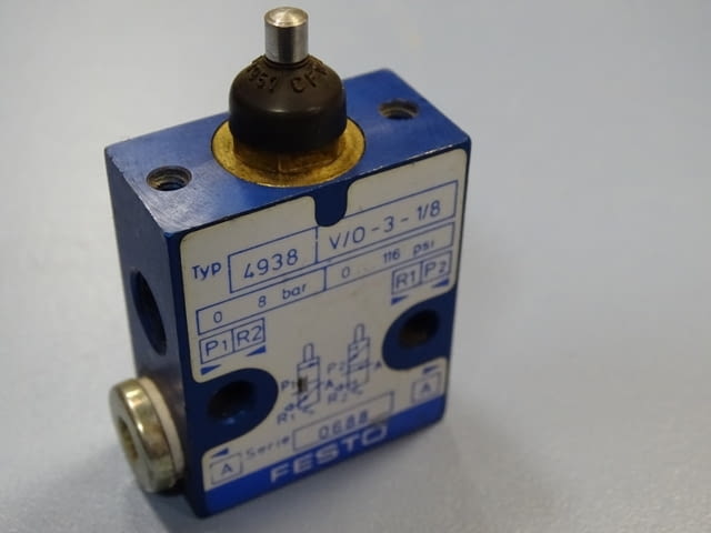 Пневматични крайни изключватели Festo RO-3-1/4, Festo GG-1/4, RS-3-1/8 - снимка 12