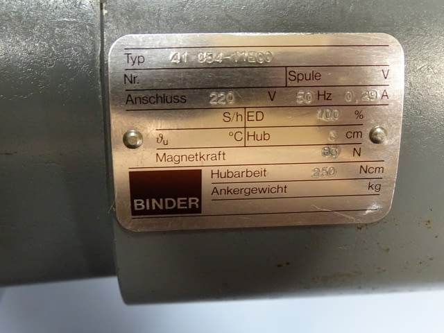 Електромагнит - solenoid Binder 41054-06E3, 41054-11E00, city of Plovdiv | Industrial Equipment - снимка 10
