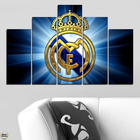 Декоративно пано за стена от 5 части - За фенове на Реал Мадрид - HD-5000-SC - снимка 2