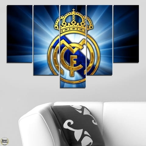 Декоративно пано за стена от 5 части - За фенове на Реал Мадрид - HD-5000-SC - снимка 3