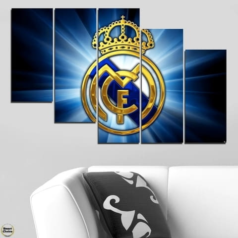 Декоративно пано за стена от 5 части - За фенове на Реал Мадрид - HD-5000-SC - снимка 4