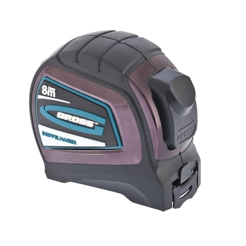 Ролетка GROSS DOPPELHAKEN 5 mх25mm, 8mx25 mm, 10mx25mm, двустранен накрайник, двустранна скала - снимка 3