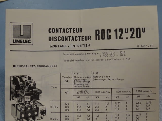Контактор реверсивен UNELEC ROC 12 . 20, city of Plovdiv | Industrial Equipment - снимка 9