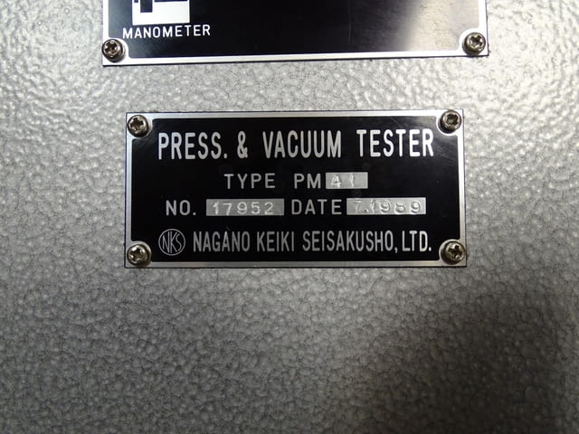 Стенд за манометри Press and Vacuum Tester NAGANO KEIKI PM-41 - снимка 6