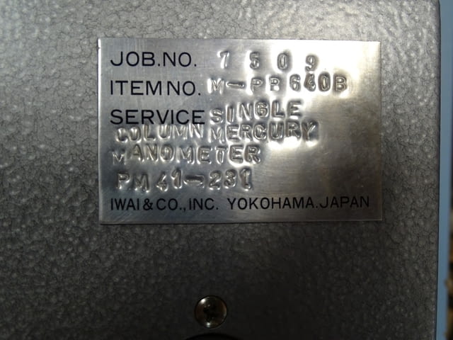 Стенд за манометри Press and Vacuum Tester NAGANO KEIKI PM-41 - снимка 7