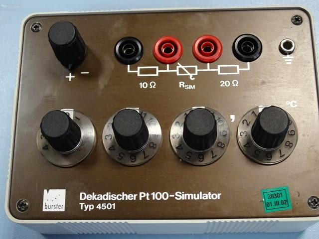Симулатор Bursher Decadischer Pt 100 - Simulator 4501, град Пловдив | Промишлено Оборудване - снимка 2