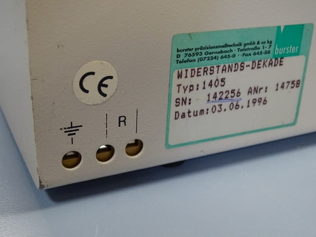 Bursher Präzisions-Widerstands-Dekade typ 1405, град Пловдив | Промишлено Оборудване - снимка 10