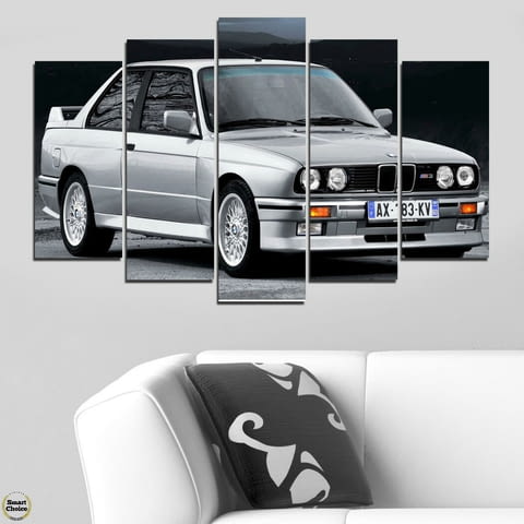 Декоративно пано за стена от 5 части - BMW M3 Evolution от 1987 - HD-5008-SC - снимка 1