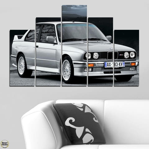 Декоративно пано за стена от 5 части - BMW M3 Evolution от 1987 - HD-5008-SC - снимка 2