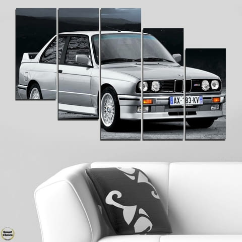 Декоративно пано за стена от 5 части - BMW M3 Evolution от 1987 - HD-5008-SC - снимка 4