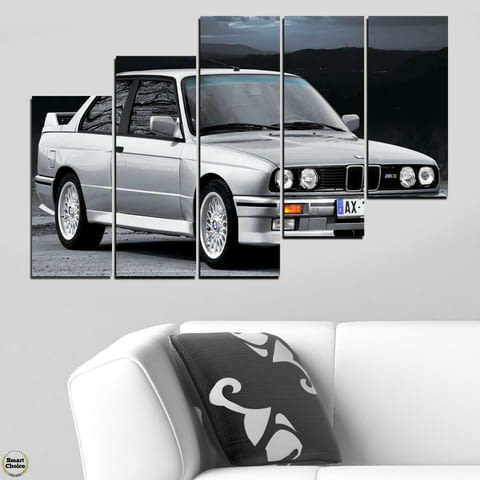 Декоративно пано за стена от 5 части - BMW M3 Evolution от 1987 - HD-5008-SC - снимка 5