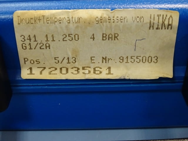 Образцов манометър WIKA 341.11.250 160 Bar, city of Plovdiv | Industrial Equipment - снимка 3