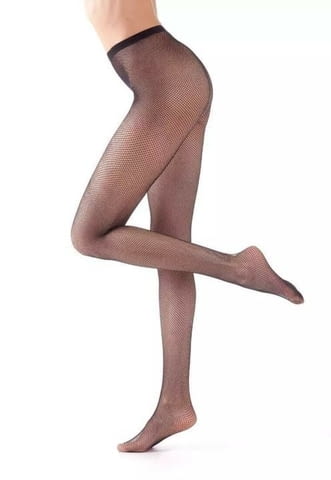 Bellissima черен, телесен, бежов италиански мрежест чорапогащник 40-85кг дамски мрежести чорапогащници - снимка 3