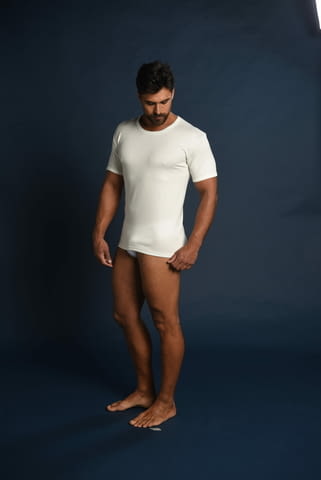 S, M, L, XL, 2XL, 3XL бежови италиански мъжки вълнени тениски големи размери вълнена тениска голям размер - снимка 1