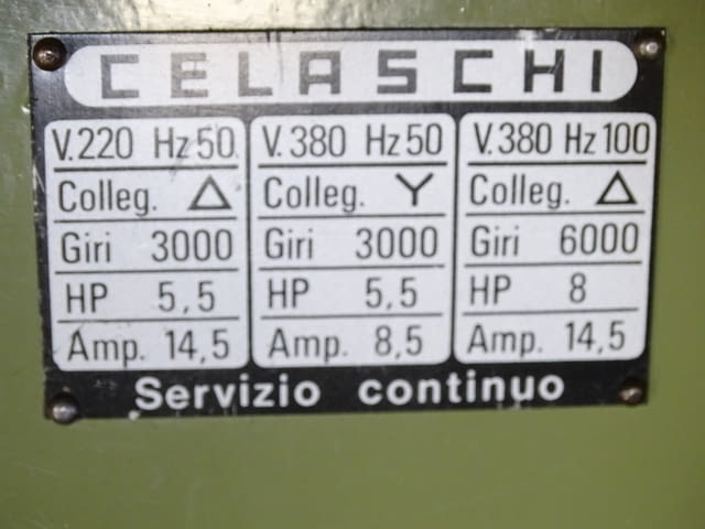 Мотор-шпиндел CELASHI Машиностроене - град Пловдив | Промишлено Оборудване - снимка 2