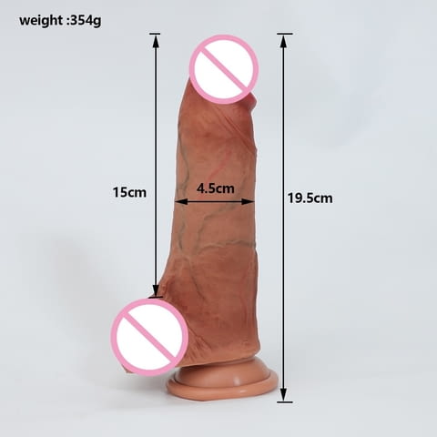 Реалистично плъзгащо се дилдо 100% медицински силикон - град София | Sex Shops - снимка 1