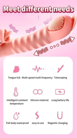 Реалистичен вибратор за G-точката с езиче G-Spot вибратори - град София | Sex Shops - снимка 6