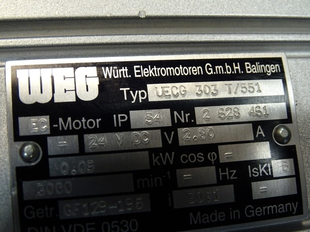 Мотор редуктор WEG UECS 303 T/551 24 VDC - city of Plovdiv | Machinery - снимка 8