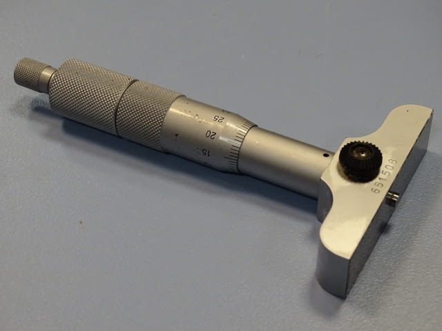 Микрометричен дълбокомер Mitutoyo 128-101, 0-25mm, град Пловдив | Промишлено Оборудване - снимка 3