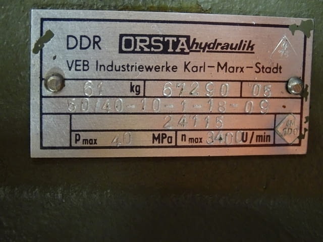 Хидравлична помпа ORSTA 50/40 - град Пловдив | Промишлено Оборудване - снимка 4