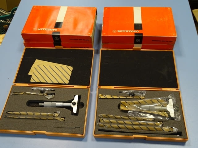 Микрометър дълбокомер Mitutoyo 129-111, 129-112, 0-100mm, 0-150mm - снимка 1