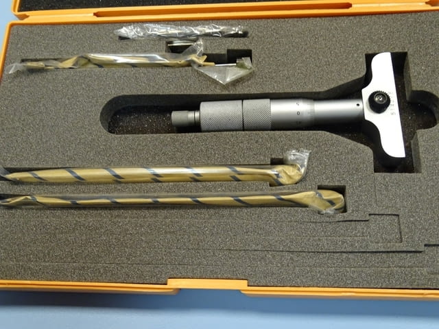 Микрометър дълбокомер Mitutoyo 129-111, 129-112, 0-100mm, 0-150mm - снимка 2